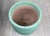 Late 20th Century Ribbed Pottery Planter With Green Volcanic Lava Crater Glaze For Sale - Image 11 of 18