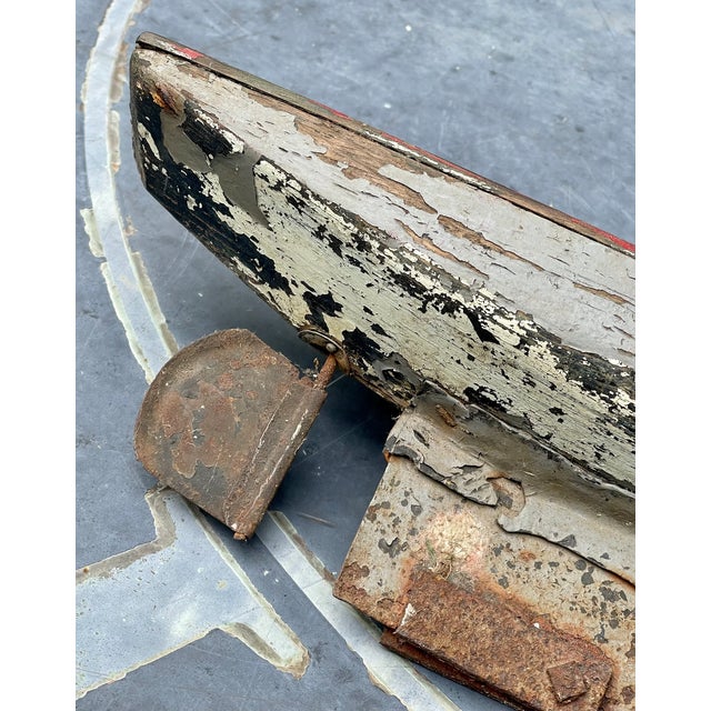 Authentic Antique Rustic Model Sailboat Good Quality Hand Made. Actual Pond Boat 1920 Nautical Decor For Sale In Philadelphia - Image 6 of 11