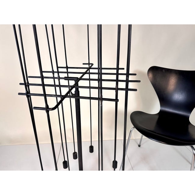 Large Wrought Iron Attrape-Feux Art Light Sculpture for 14 Candles attributed to Daniel Grobet, France, 1980s-1990s For Sale - Image 18 of 18