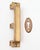 Antique Norwalk Solid Brass Door Rim Lock & Knob For Sale - Image 6 of 7