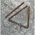 Metal Vintage Rusted Metal Triangle Dinner Bell For Sale - Image 7 of 12