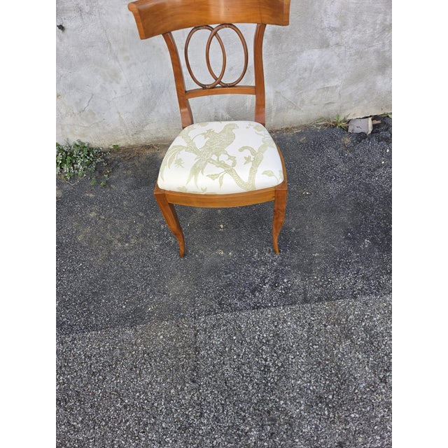 1920 Italian Fruit Wood Ladies Vanity Chair For Sale - Image 14 of 16