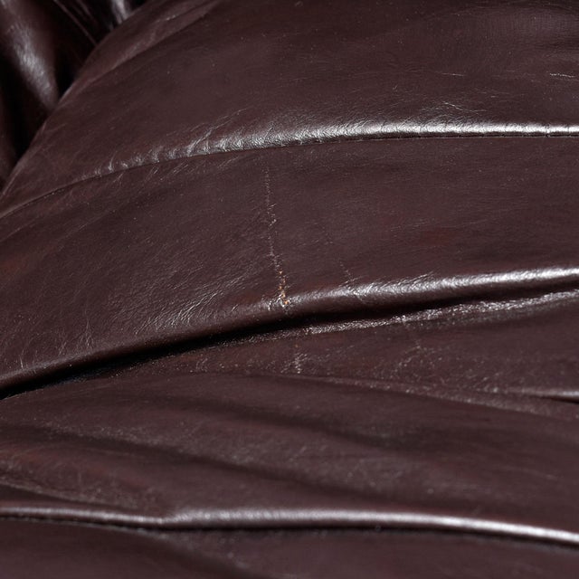 Percival Lafer Mp-116 Modular Lounge Chair Unit Set, Dark Leather, Brazil, 1973 For Sale - Image 10 of 12