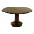 Pregno Srl Macassar Ebony Round Pedestal Dining Table, Italy Art Deco Style For Sale