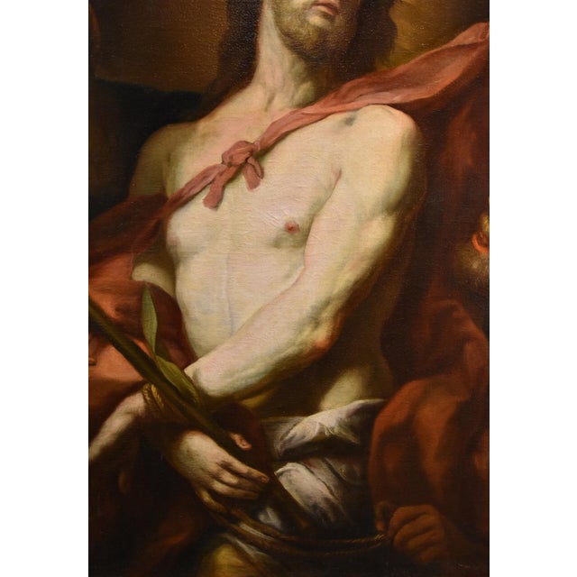 17th Century Workshop of Valerio Castello, Ecce Homo, 1650, Oil on Canvas, Framed For Sale - Image 5 of 17