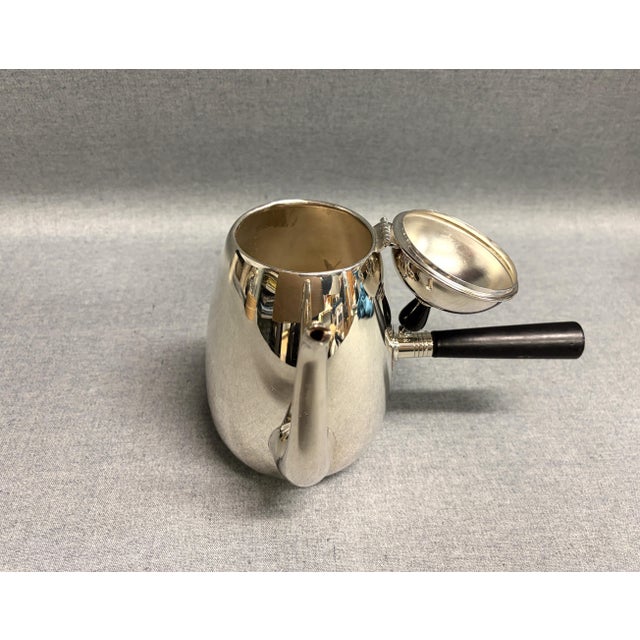 Metal 1950s F. B. Roberts Coffee Server With Warming Stand For Sale - Image 7 of 9