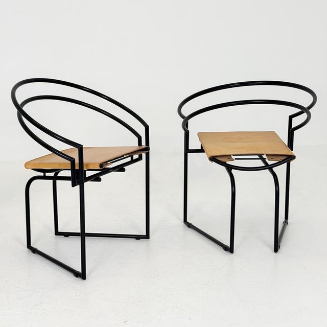 Exceptional original Latonda armchair designed by Mario Botta for Alias, Italy, in 1987. A highly collectible example of...