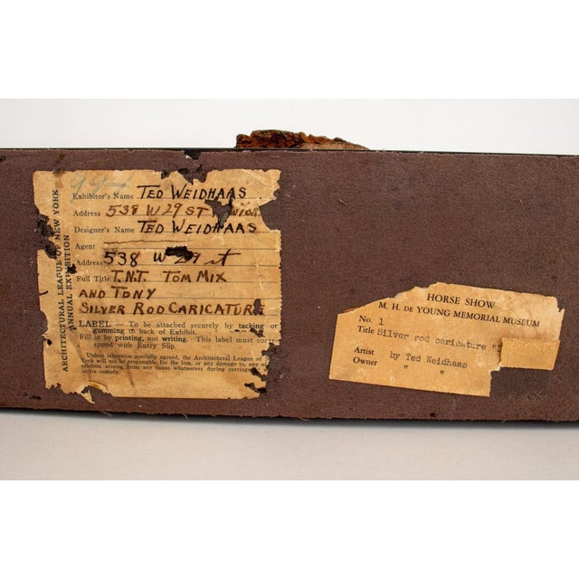 Silver Ted Weidhaas "t.n.t." Cowboy Wire Sculpture For Sale - Image 8 of 8