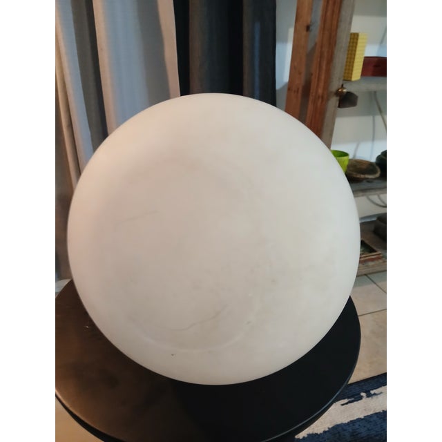 ​1970s Found F-017 | "The Ethereal Plinth" | 165 Lb Monumental Satin-Glass Sculpture ​Presented by Methinks Art Studio and Dwelling For Sale - Image 9 of 12