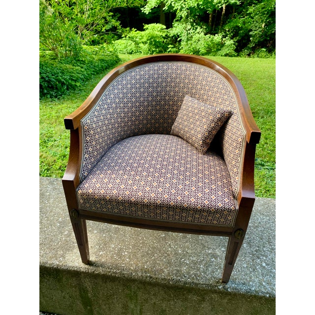 Very well preserved. Wonderful, immaculate fabric. We were unable to accurately estimate its age. The armchair may also be...