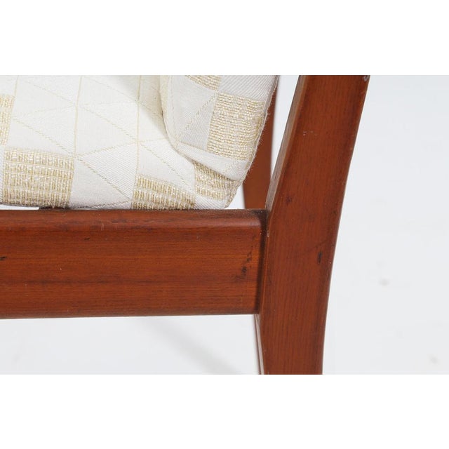 Mid-Century Wood and Cream Fabric Chairs from ISA Bergamo, Italy, 1960s, Set of 4 For Sale - Image 13 of 17