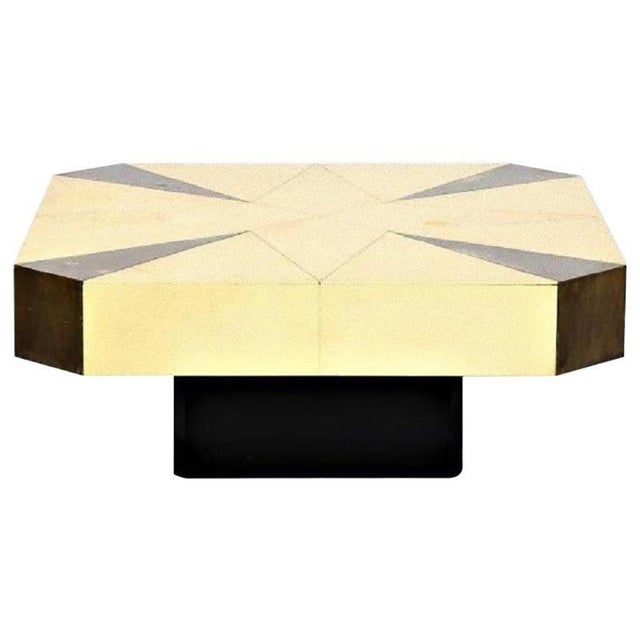 Vintage Wood and Parchment Table Attributed to Aldo Tura, 1950s For Sale - Image 6 of 6