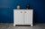 White Art Deco Retro Cabinet with Painted Wooden Shelves, 1940s For Sale - Image 8 of 18