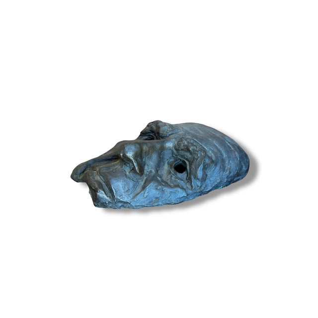 Bold, expressive, and undeniably sculptural, this Picasso-inspired bronze face by artist Sharon Anderson is a striking...