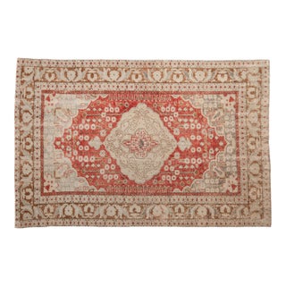 Vintage Distressed Kayseri Rug - 4'4" X 6'5" For Sale