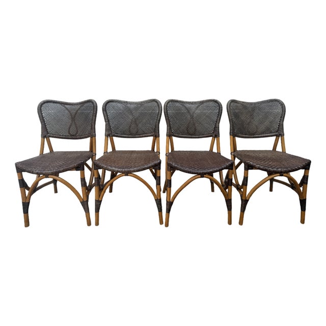 1980s Set of Four Cafe Chairs in the Style of Yuzuru Yamakawa for Saccaro For Sale