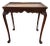 Vintage Queen Anne Mahogany Side or Tea Table For Sale