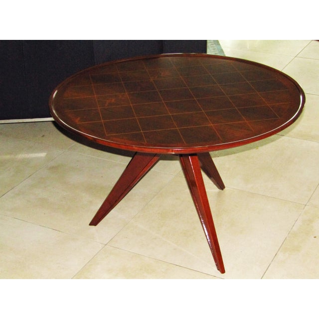 Art Deco Style Rosewood Coffee Table, 1940s For Sale - Image 10 of 11