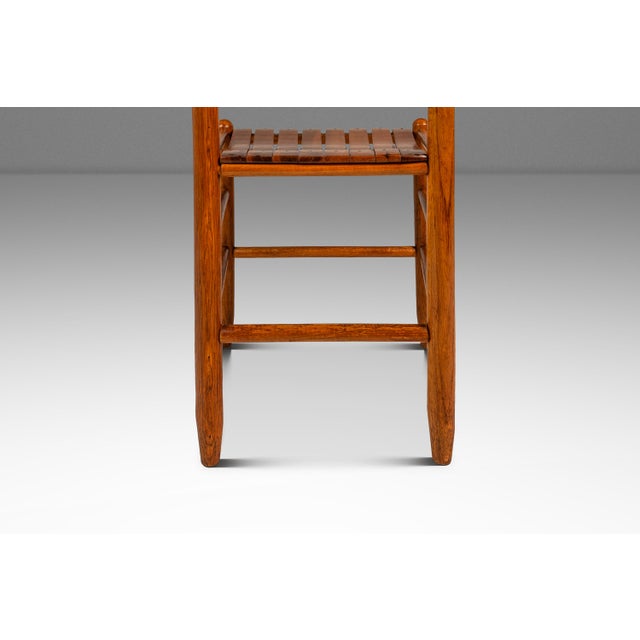 Mid-Century Modern Patinaed Armchair in Solid Oak in the Manner of Arthur Umanoff, Usa, C. 1960s For Sale - Image 10 of 18