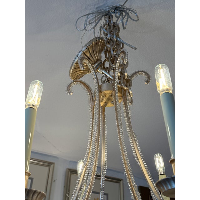 Burnished Silver Oslo Chandelier by Chapman & Myers for Visual Comfort For Sale - Image 11 of 12