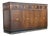 Vintage 1940's Art Deco Walnut and Brass Credenza For Sale