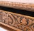Heavily fine carved oak small partners desk console writing table mint.