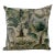 20" Square Decorative Throw Pillow With an Exotic Elephant & Palm Tree Pattern - Made in the U K For Sale