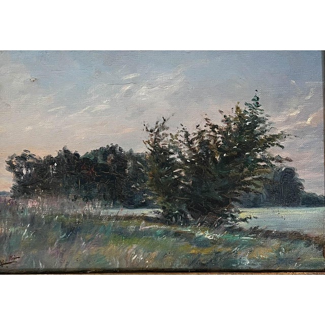 Camille Ravot Antique Parisian Landscape Oil Painting For Sale - Image 4 of 6