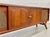 1960s Long + Low Mid Century Modern Walnut and Cane Credenza | Sculptural Kagan Style Wishbone Leg Sideboard, C. 1960's For Sale - Image 5 of 15