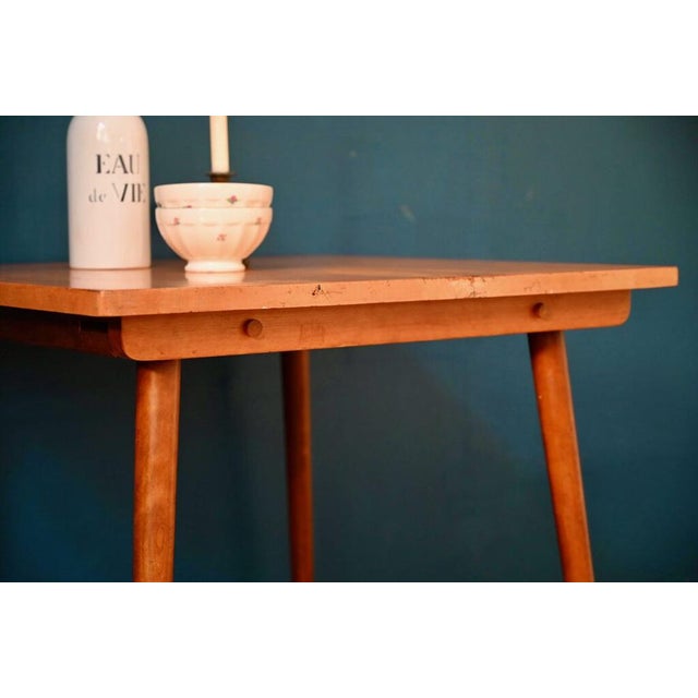 Country Square Bistro Table, 1950s For Sale - Image 4 of 15