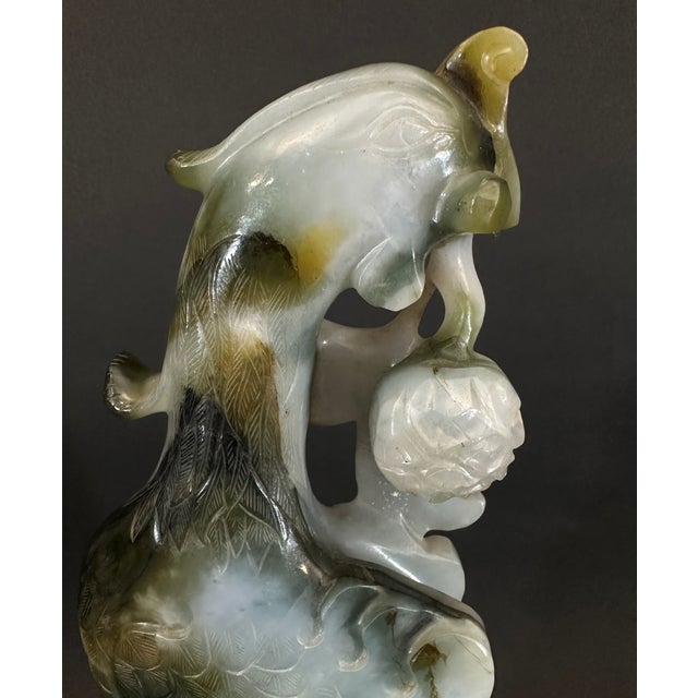 Early 20th Century Jade Pheasant Statue For Sale - Image 10 of 12