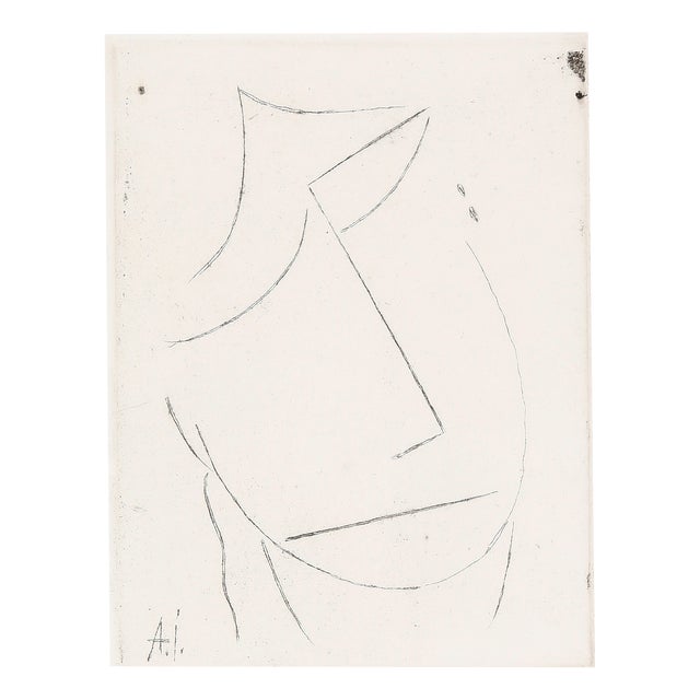 Alexej von Jawlensky, Geneigter Kopf nach, 1923/2014, Original Etching, Posthumous Limited Edition Print For Sale