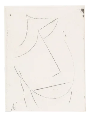 Alexej von Jawlensky, Geneigter Kopf nach, 1923/2014, Original Etching, Posthumous Limited Edition Print