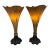 Mid 20th Century Art Nouveau-Style Torchiere Table Lamps - A Pair For Sale