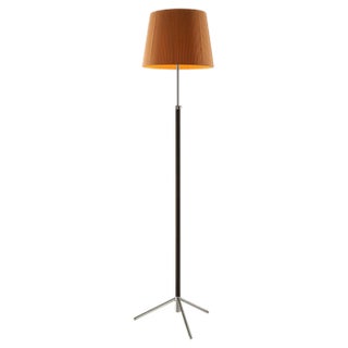 Mustard and Chrome Pie de Salón G3 Floor Lamp by Jaume Sans For Sale