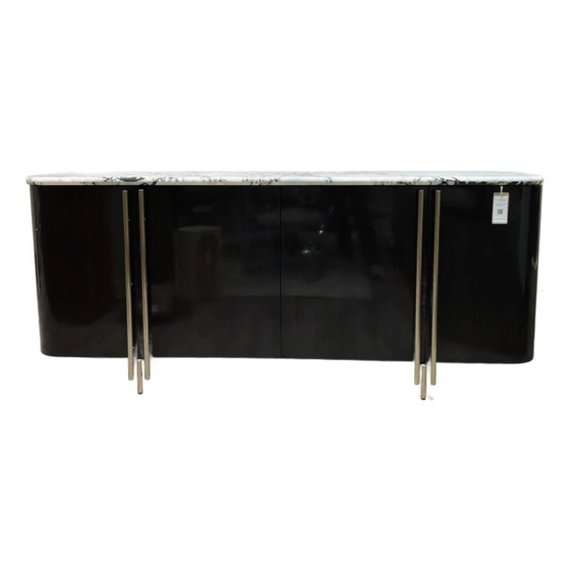 Caracole Modern Marble Vena Sideboard For Sale