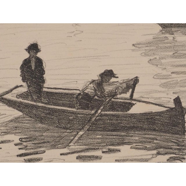 Albert Marquet, Fishermen in the Bay of Naples, Original Lithograph For Sale - Image 5 of 6