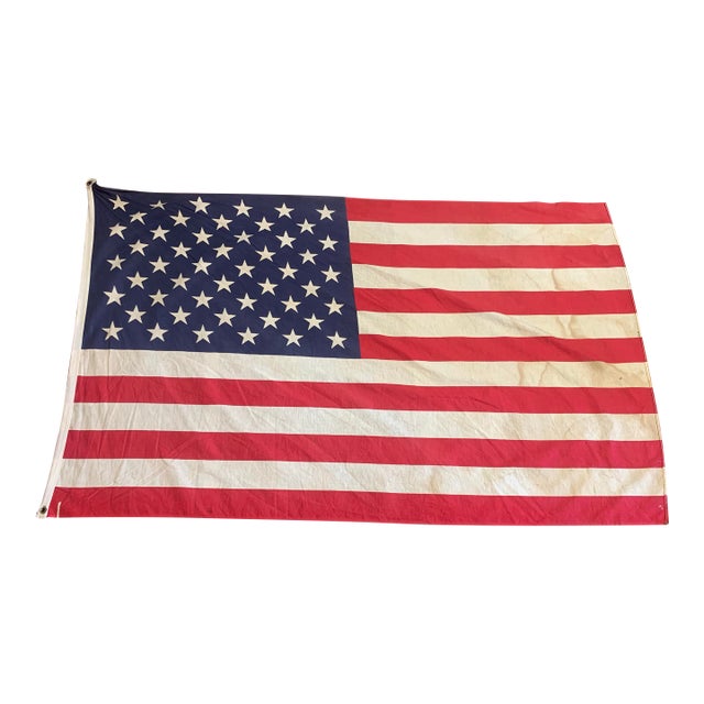 Vintage 50-Star American Flag – Patriotic Display Flag For Sale