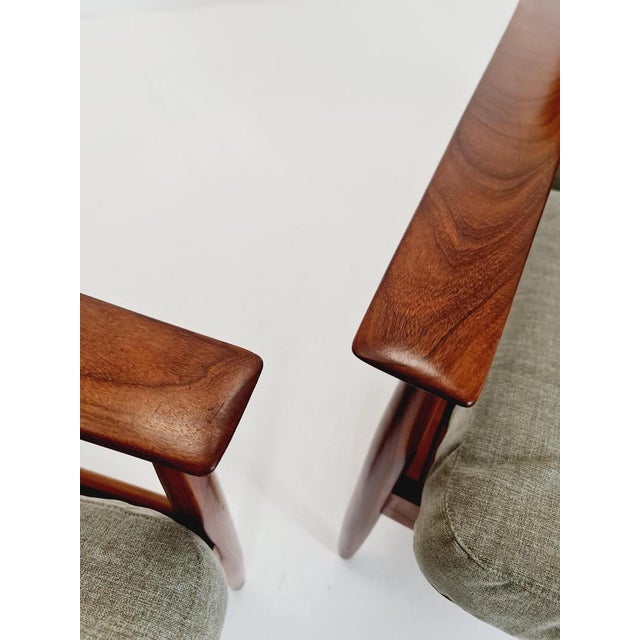 Brown Mid-Century Easy Lounge Chair, Denmark, 1960s For Sale - Image 8 of 11
