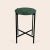 Green Indio Marble Small Deck Table by OxDenmarq Dimensions: D 43 x W 43 x H 55 cm Materials: Steel, Green Indio Marble