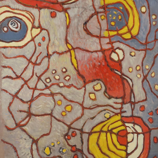 Modern Orazi, Composition, Oil on Canvas For Sale - Image 3 of 11