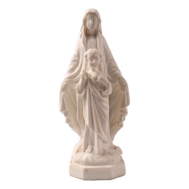 Epoxy Resin Statue of the Virgin Mary and Child from Bacci, 1960s For Sale