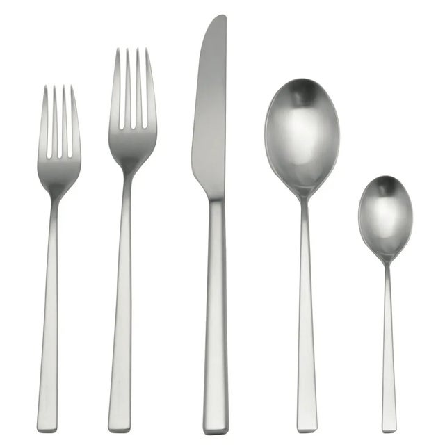 Contemporary Mepra Atena 5-Piece Flatware Set, Ice For Sale - Image 3 of 3