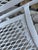 no maker's mark powdercoated white, one chair has had seat reinforced as photographed. total of 4 available priced per...