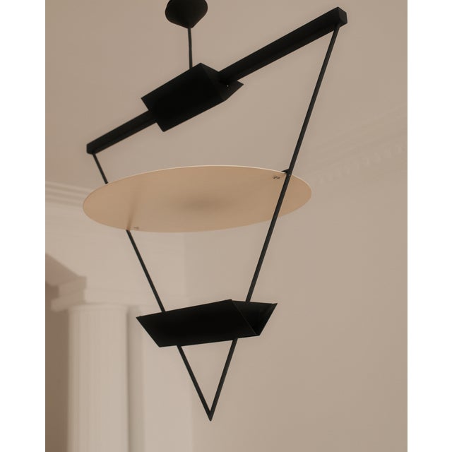 1980s Suspension Pendant Light attributed to Mario Botta for Artemide, Italy, 1980s For Sale - Image 5 of 5