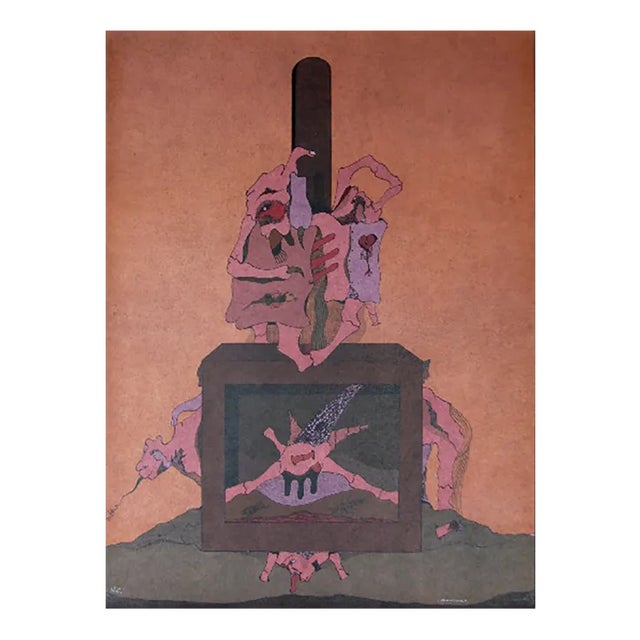 Cenizas-7 Lithograph by Jorge Camacho, 1974 For Sale