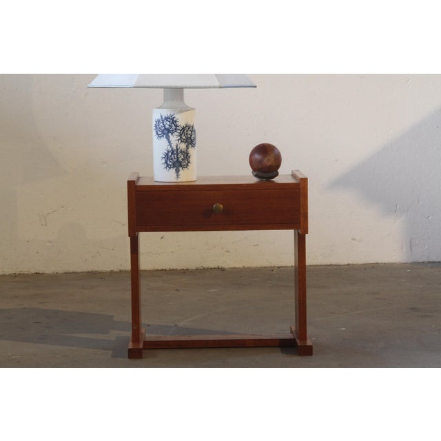 Small Teak Bedside Table, 1960s For Sale - Image 11 of 18