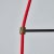 1950s Stilnovo Red Metal & Opaline Glass Suspension Lamp, Unmarked For Sale In Los Angeles - Image 6 of 13