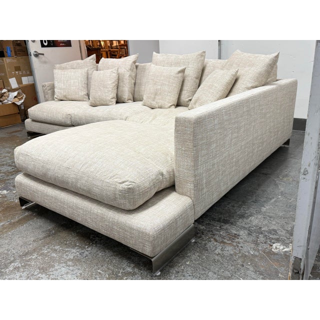 Contemporary Centro Studi for Flexform Long Island Modular Sectional Sofa For Sale - Image 3 of 12