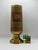 Late 20th Century Vintage Indian Brass Peacock Vase, Etched Enamel Floral Vessel For Sale - Image 5 of 7